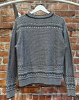 HYSTERIC GLAMOUR BEAR EMBROIDERY COTTON KNIT SWEATER ‘GRAY’