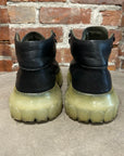 RICK OWENS TRANSPARENT TRACTOR LOW BOOTS ‘BLACK’