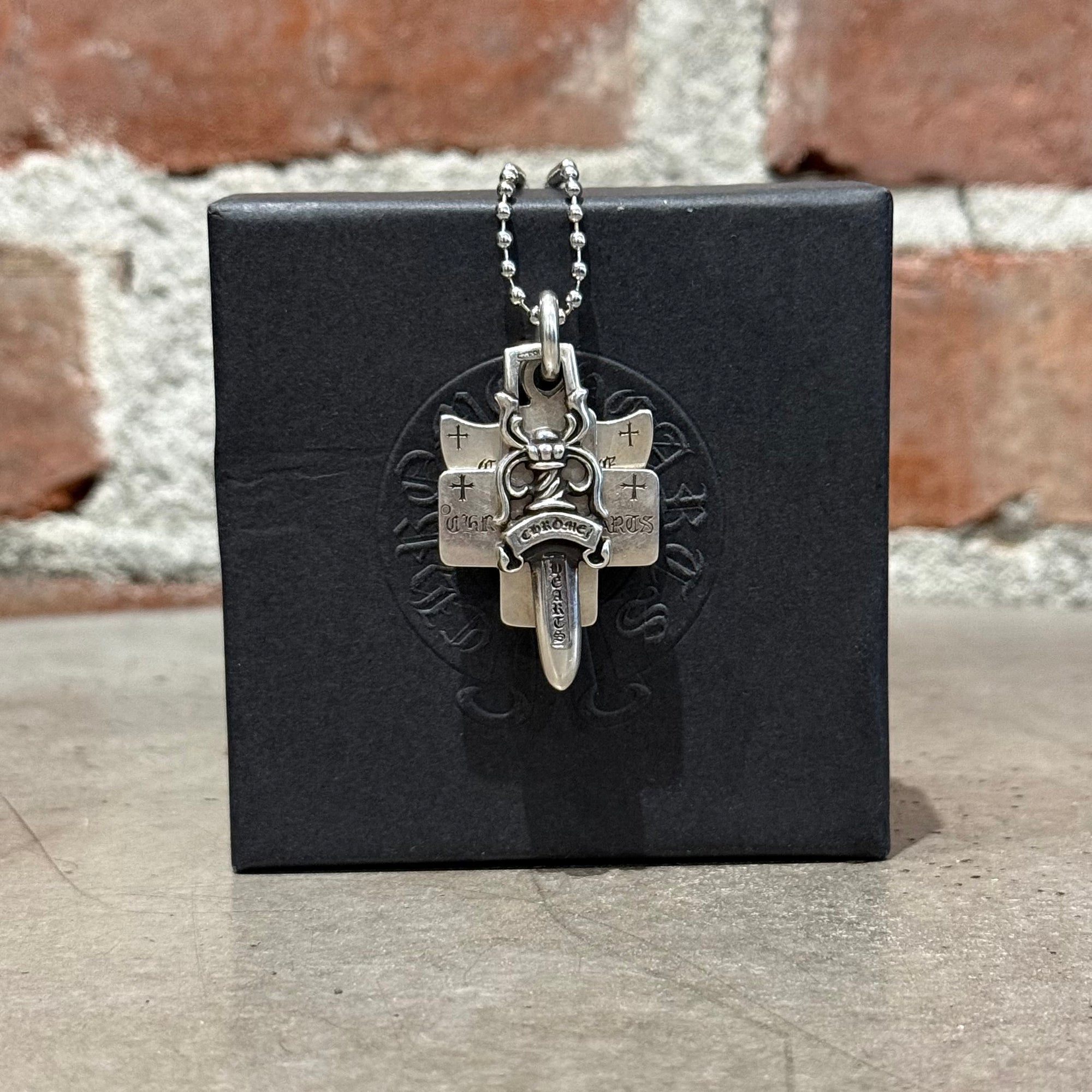 CHROME HEARTS 3 TRINKET NECKLACE ‘SILVER’