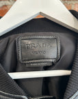 PRADA X RAF SIMONS NAPPA LEATHER BOMBER JACKET ‘BLACK’