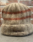 SUPREME FW24 BRUSHED STRIPE BEANIE 'CAMEL’