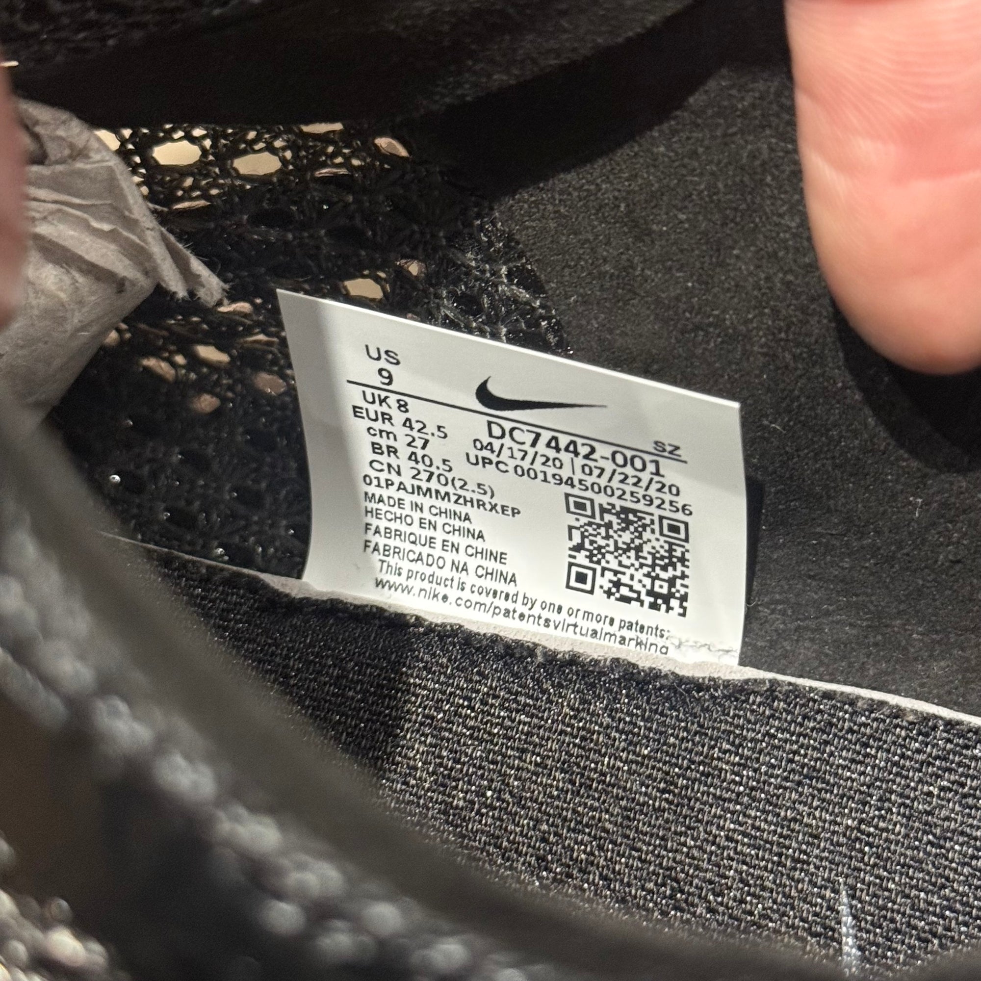 MMW X NIKE ZOOM 004 SNEAKERS ‘BLACK’