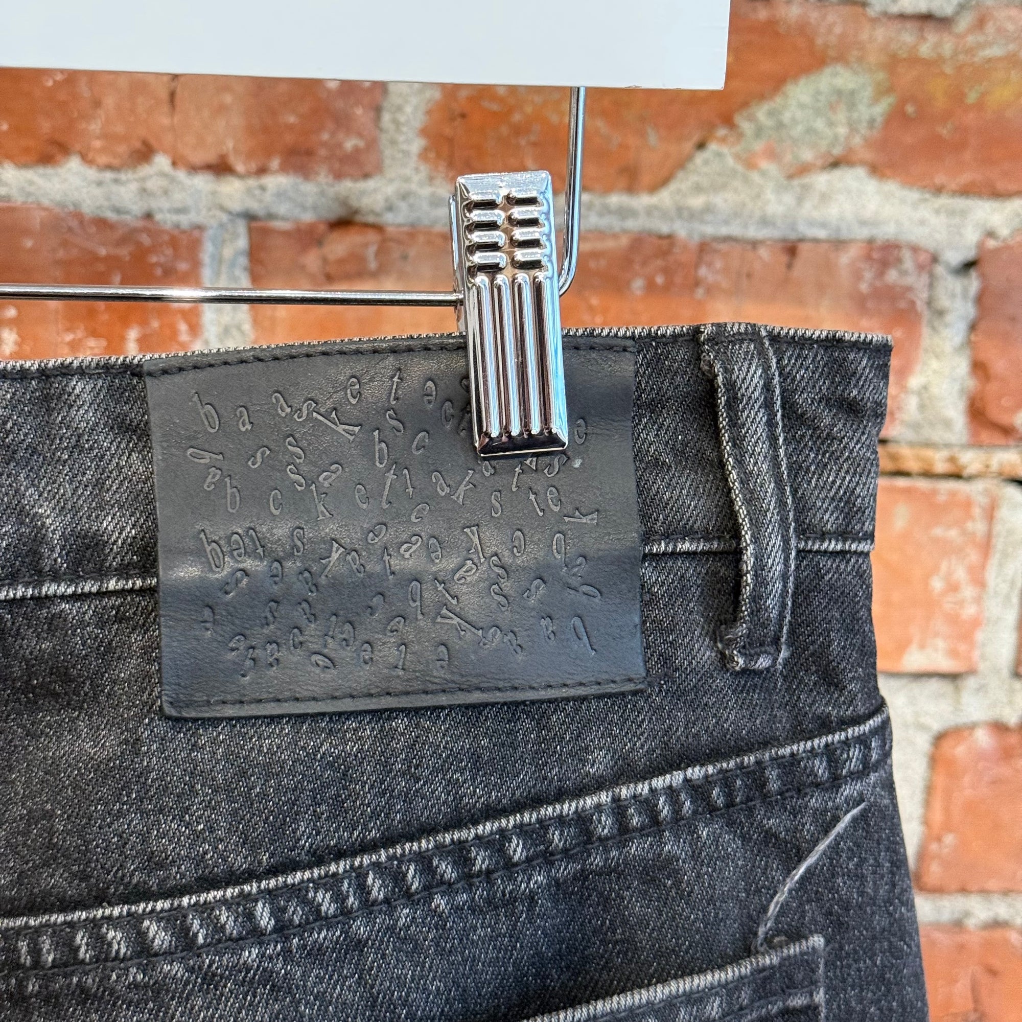 BASKETCASE GALLERY BREACHER DENIM SHORTS ‘WASHED BLACK’