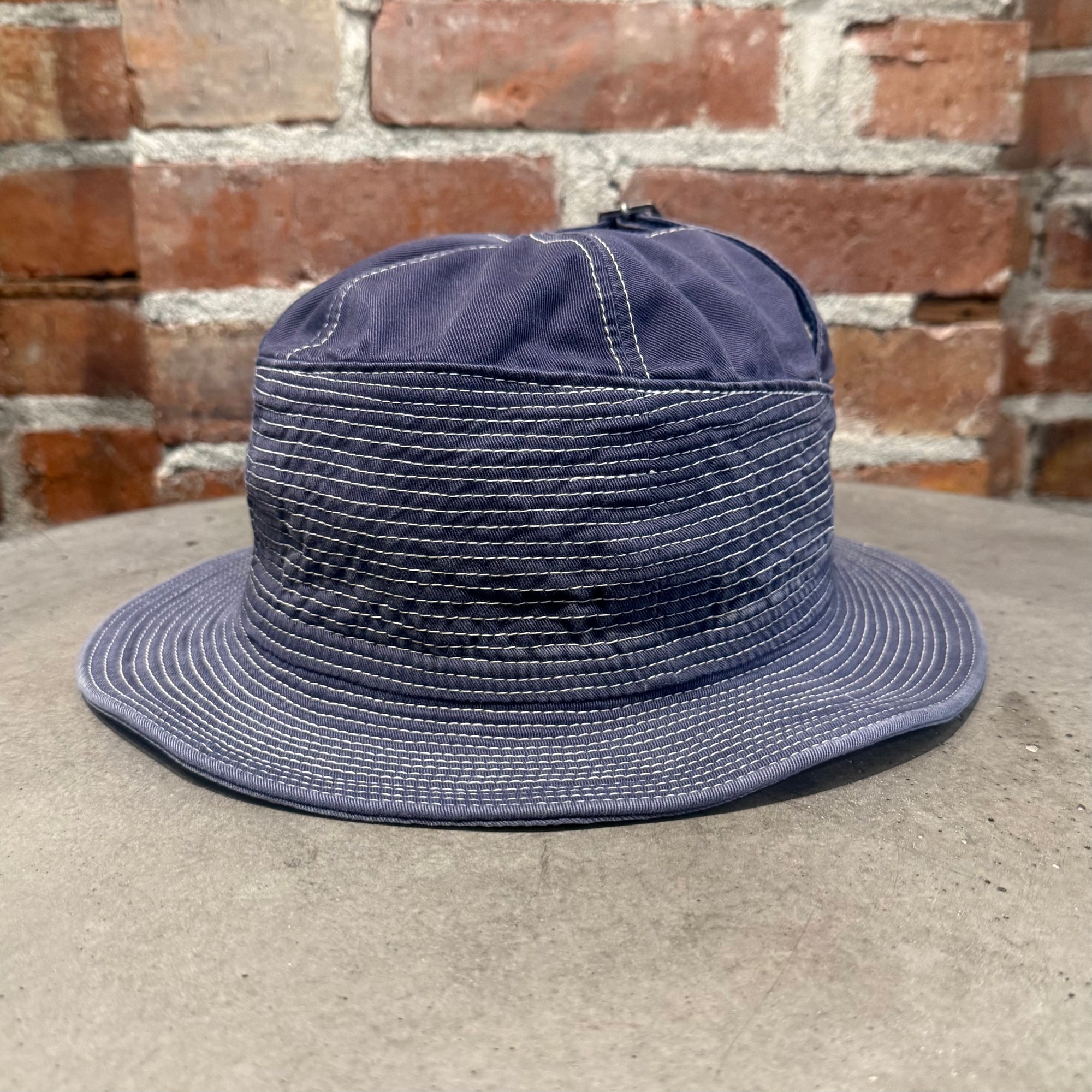 KAPITAL OLD MAN AND THE SEA BUCKET HAT ‘INDIGO’