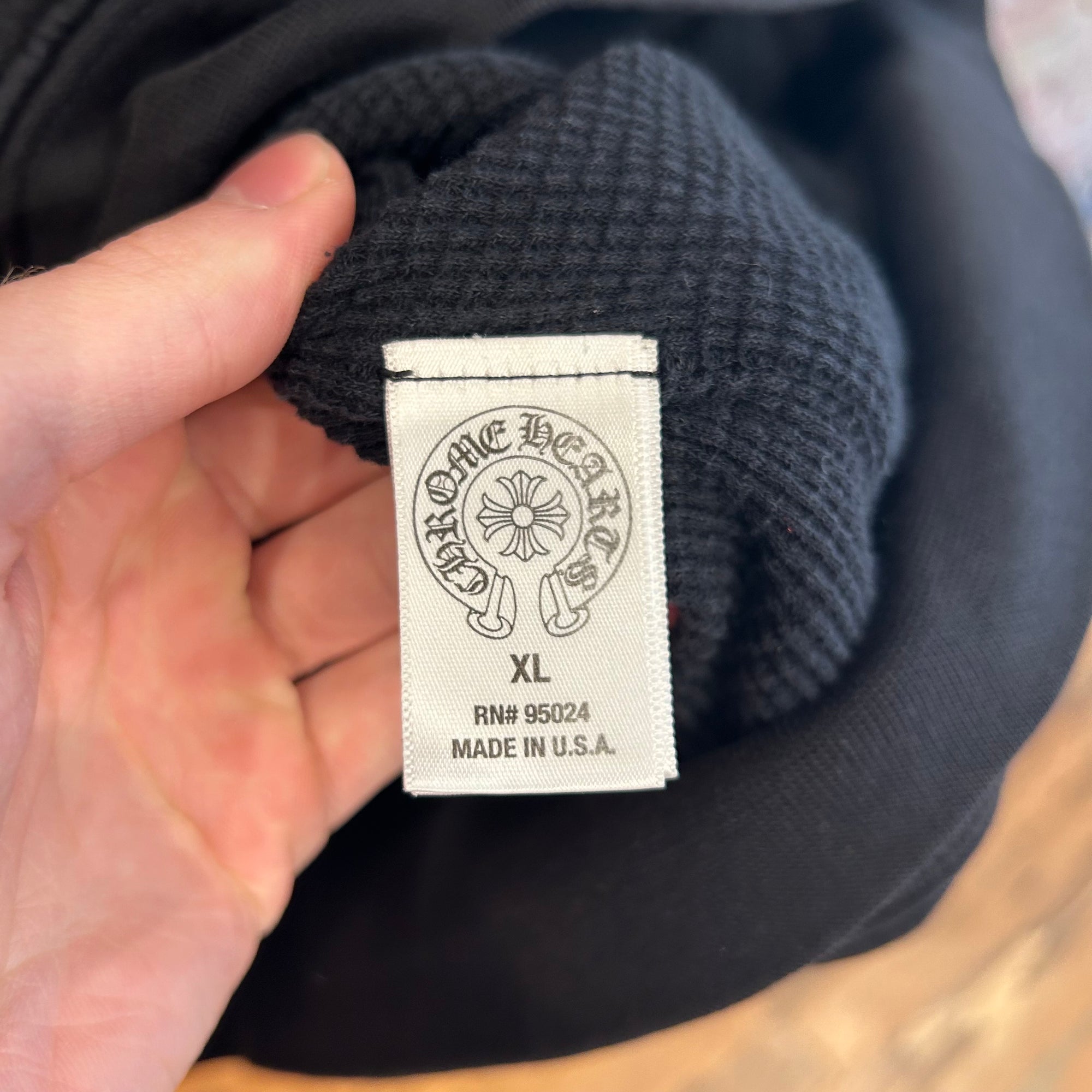 CHROME HEARTS FOTI THERMAL ZIP HOODIE ‘BLACK’