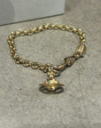 VIVIENNE WESTWOOD MINI 3D ORB BRACELET ‘GOLD/CLEAR’