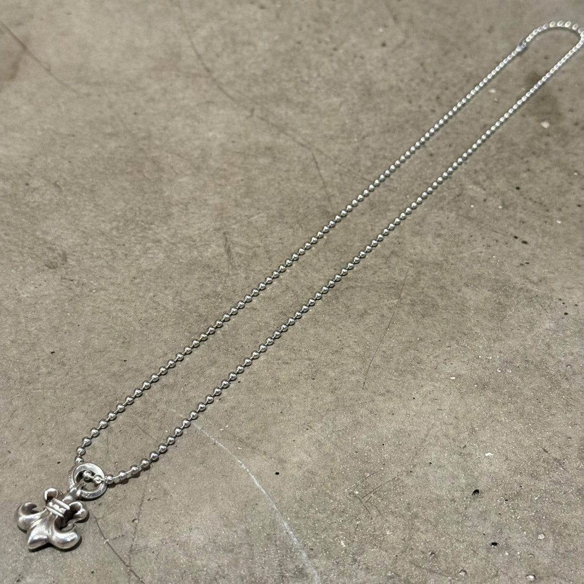 CHROME HEARTS BS FLEUR CHARM NECKLACE ‘SILVER’