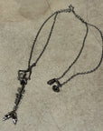 VIVIENNE WESTWOOD MERMAID SKELETON NECKLACE ’GUNMETAL’