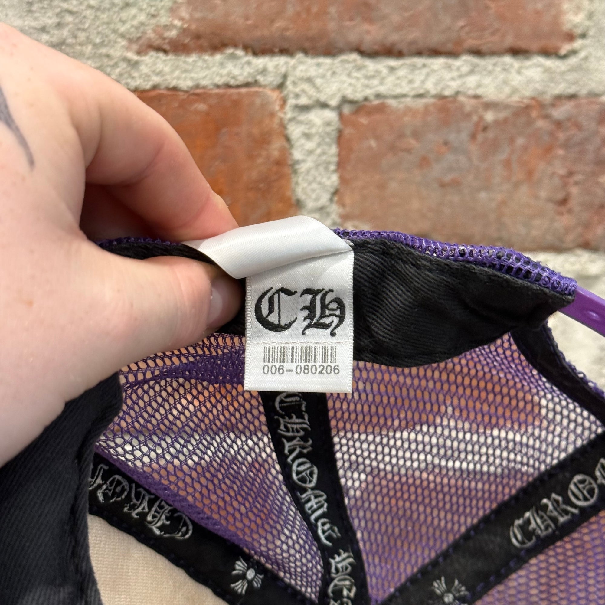 CHROME HEARTS F*CK YOU TRUCKER HAT ‘PINK/PURPLE’