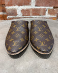 LOUIS VUITTON MONOGRAM BABOUCHES FLAT MULES ‘BROWN’
