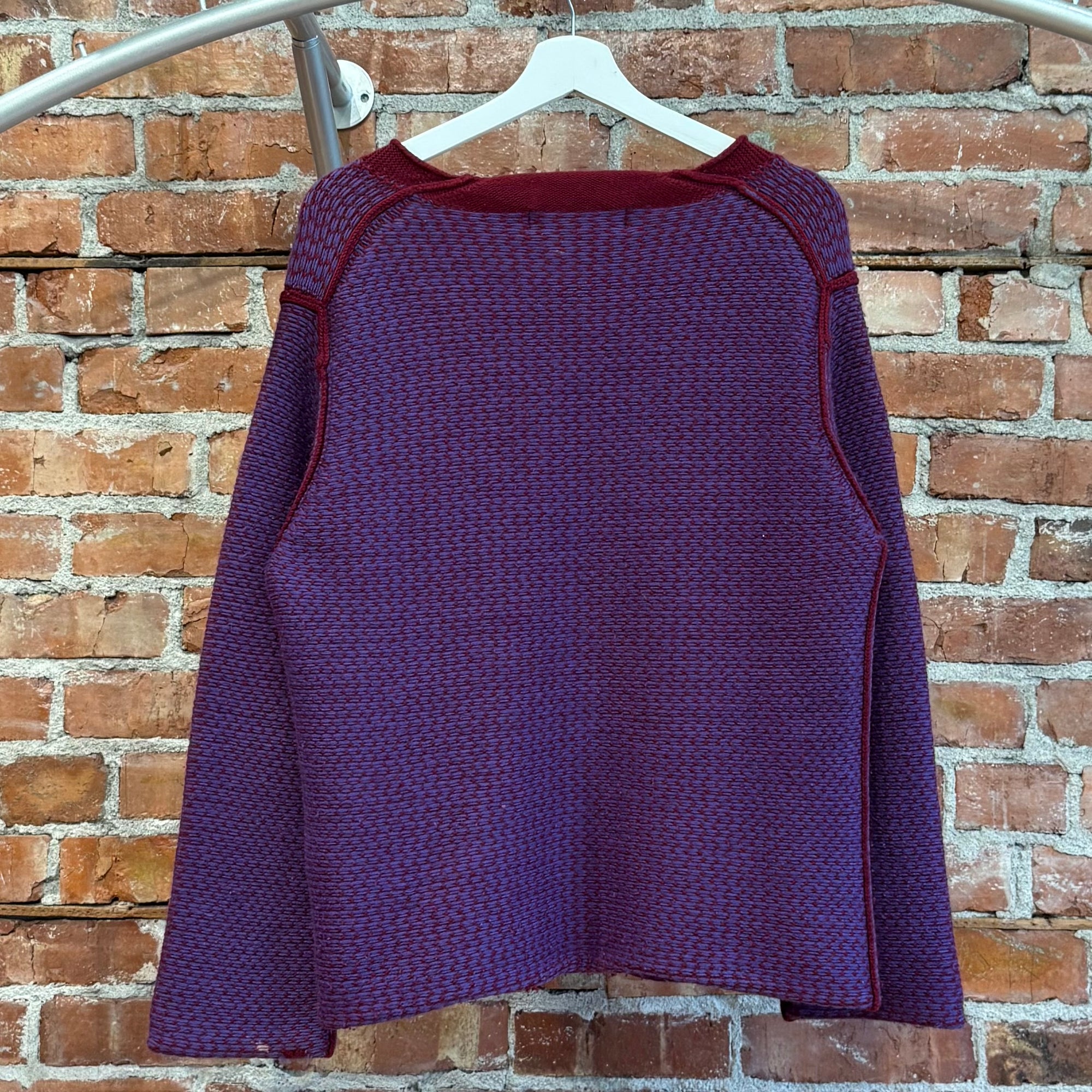 COMME DES GARÇON HOMME PLUS AD1999 ZIP CARDIGAN ‘PLUM’