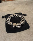 CHROME HEARTS FANCY LINK 9” LOBSTER LINK CUBAN ‘SILVER’