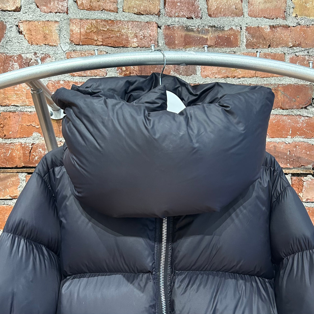 RICK OWENS FW18 SISYPHUS FUNNEL NECK PUFFER JACKET ‘BLACK’