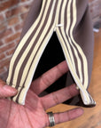 KAPITAL STUNTMAN FLARED TRACK PANTS ‘BROWN’