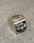 CHROME HEARTS PLUS CROSS BLOCK RING ‘SILVER’