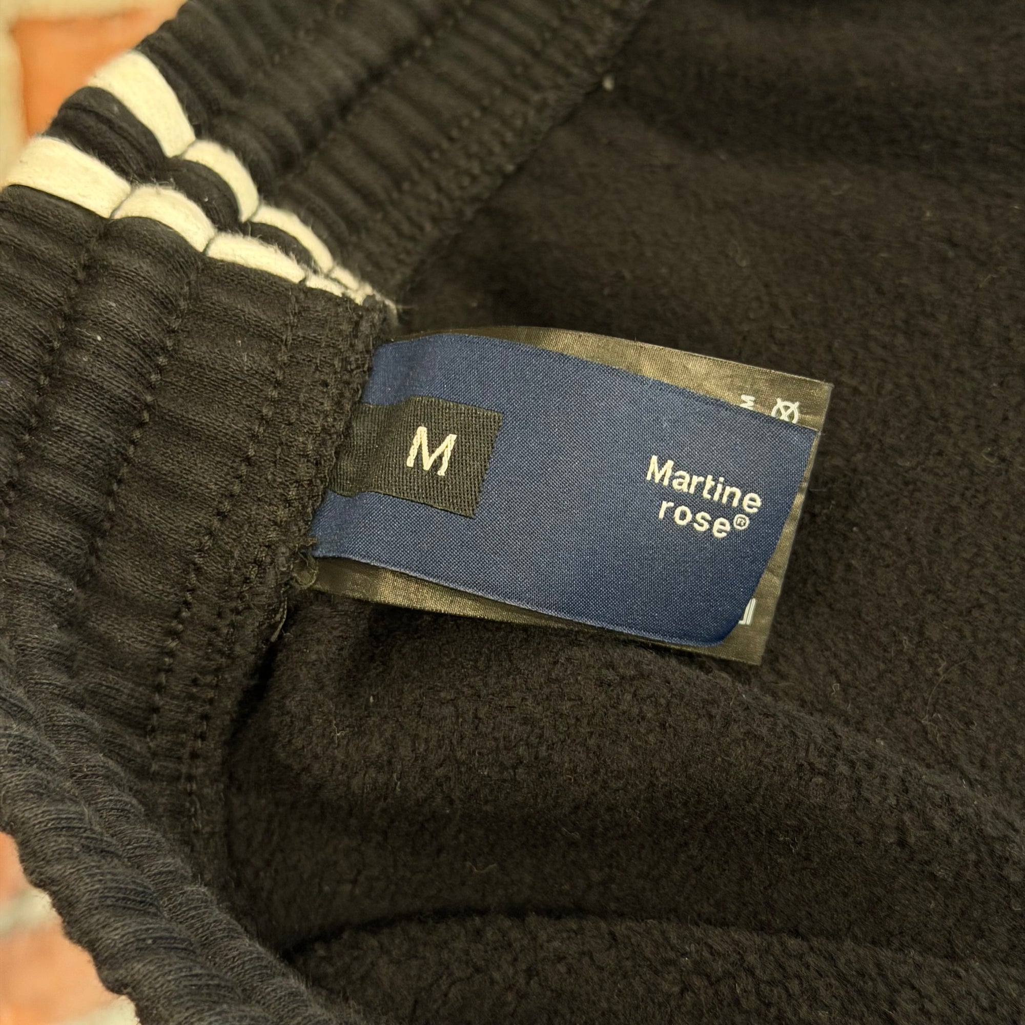 MARTINE ROSE WIDE LEG SWEATPANTS ‘BLACK’