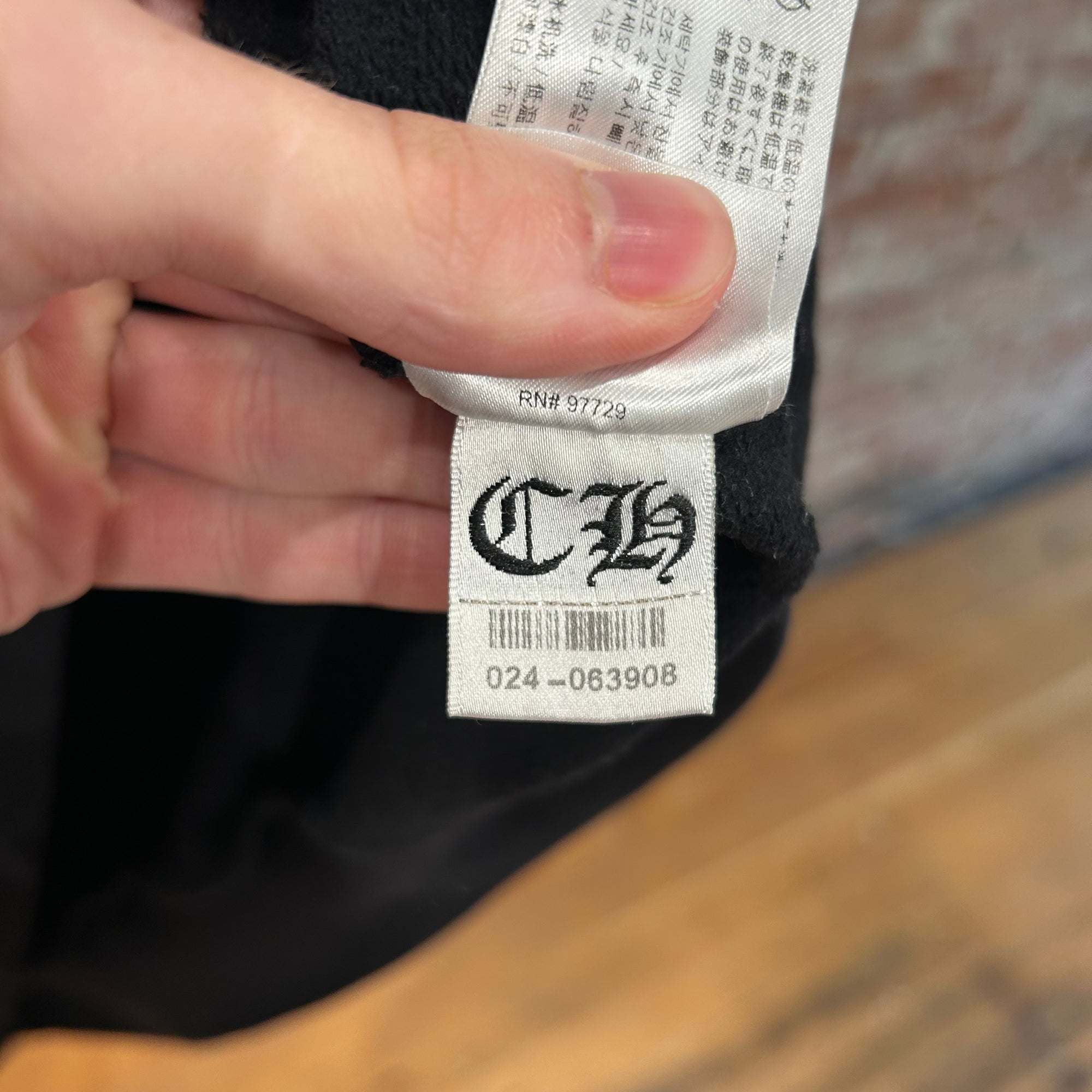 CHROME HEARTS T-BAR PULLOVER HOODIE ‘BLACK’