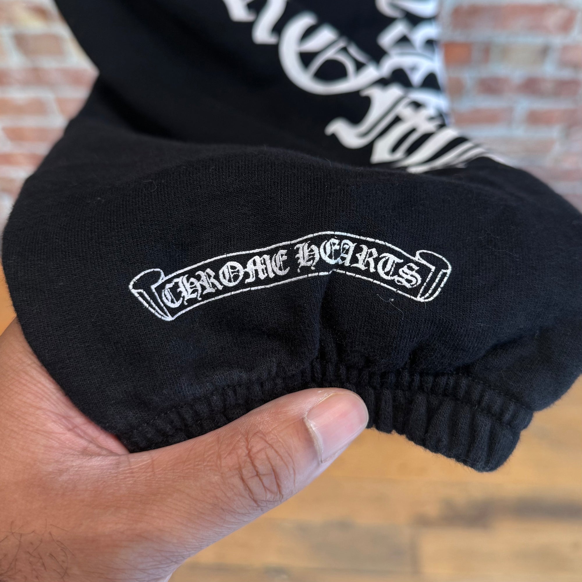 CHROME HEARTS SCRIPT LOGO SWEATPANTS ‘BLACK’