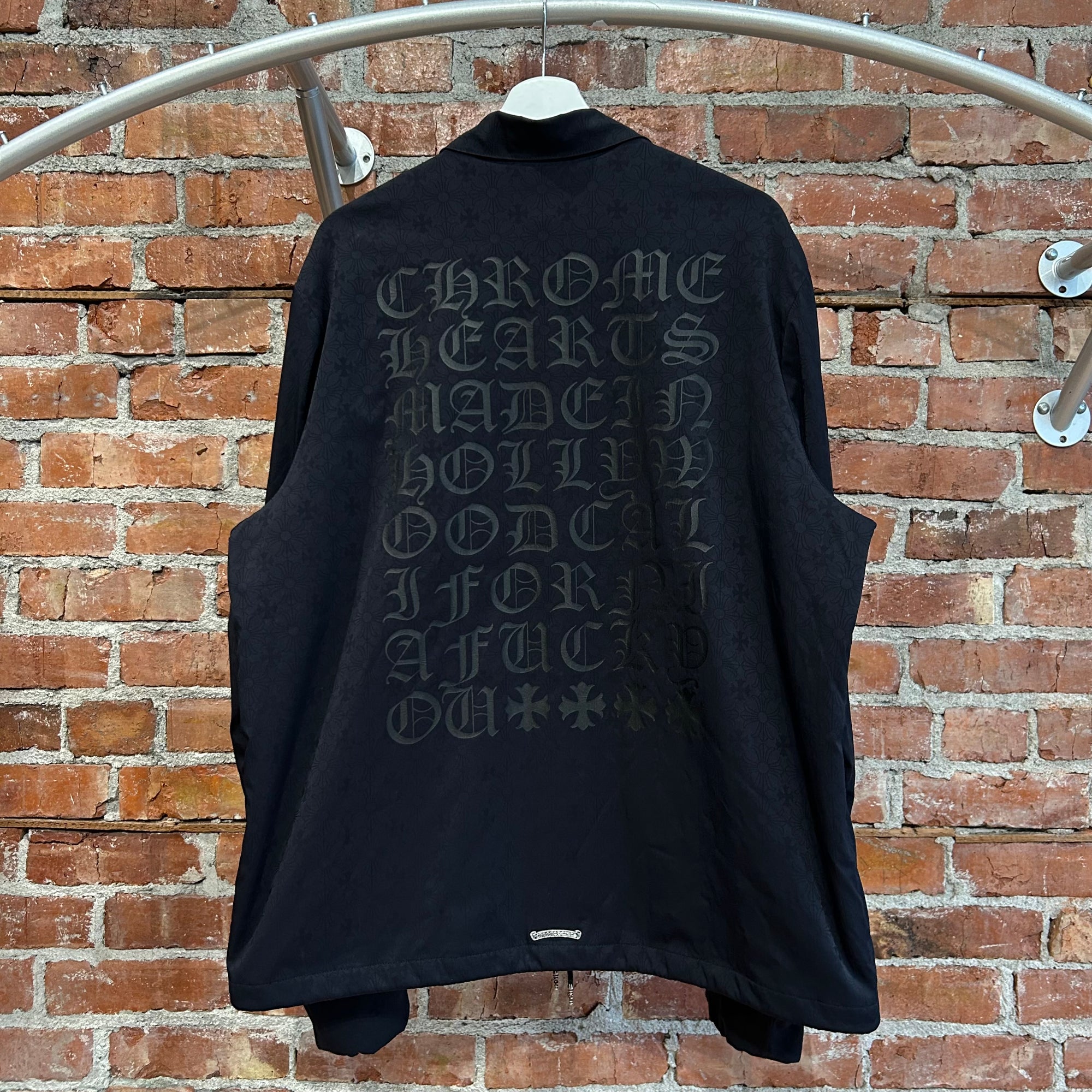 CHROME HEARTS RIGGINS V2 BASEBALL JACKET ‘BLACK’