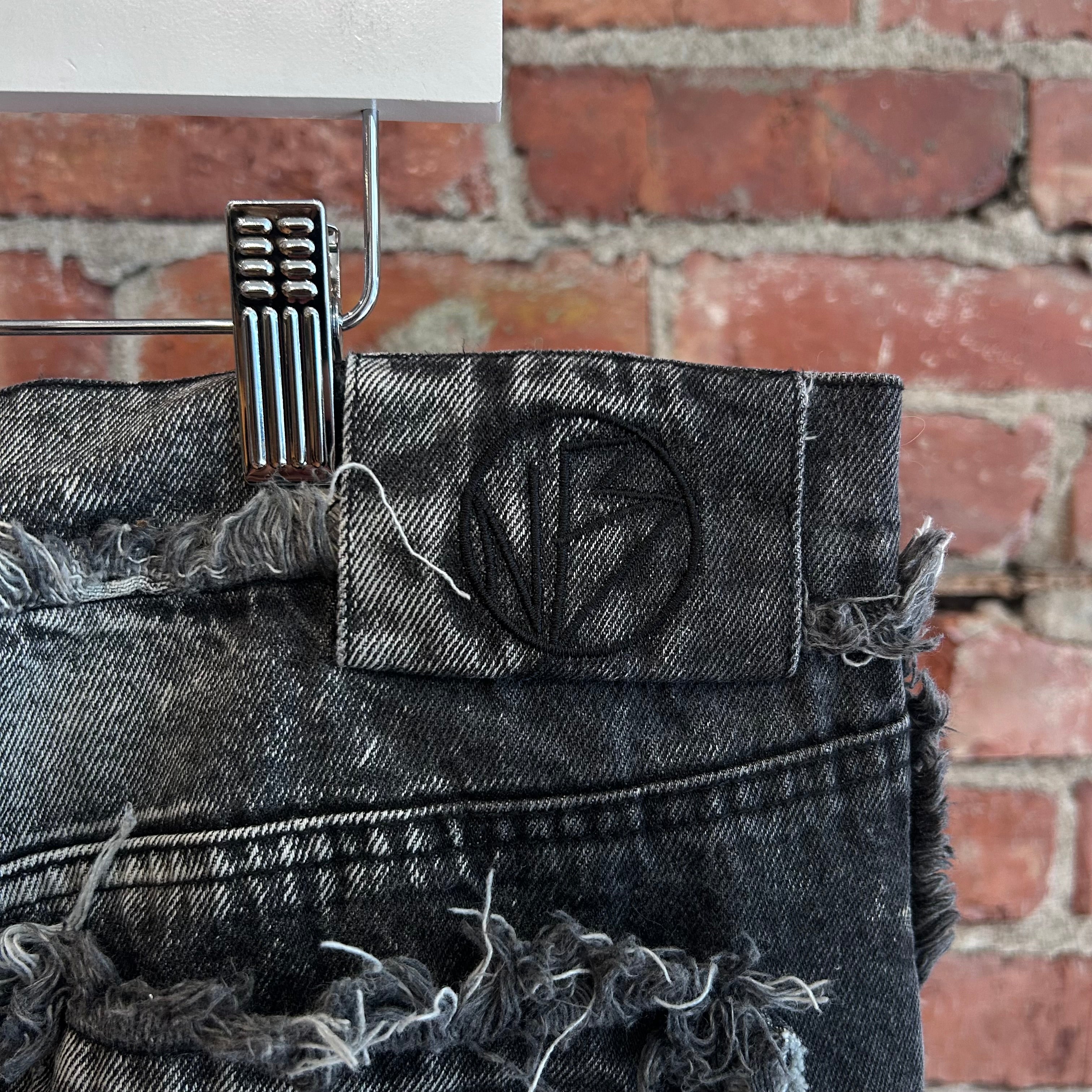 NO/FAITH STUDIOS FLARED DENIM 003 'STONE-WASH GREY' – Sadō Room