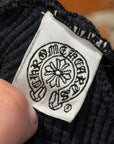 CHROME HEARTS FLORAL CROSS SKULL CAP BEANIE ‘BLACK’