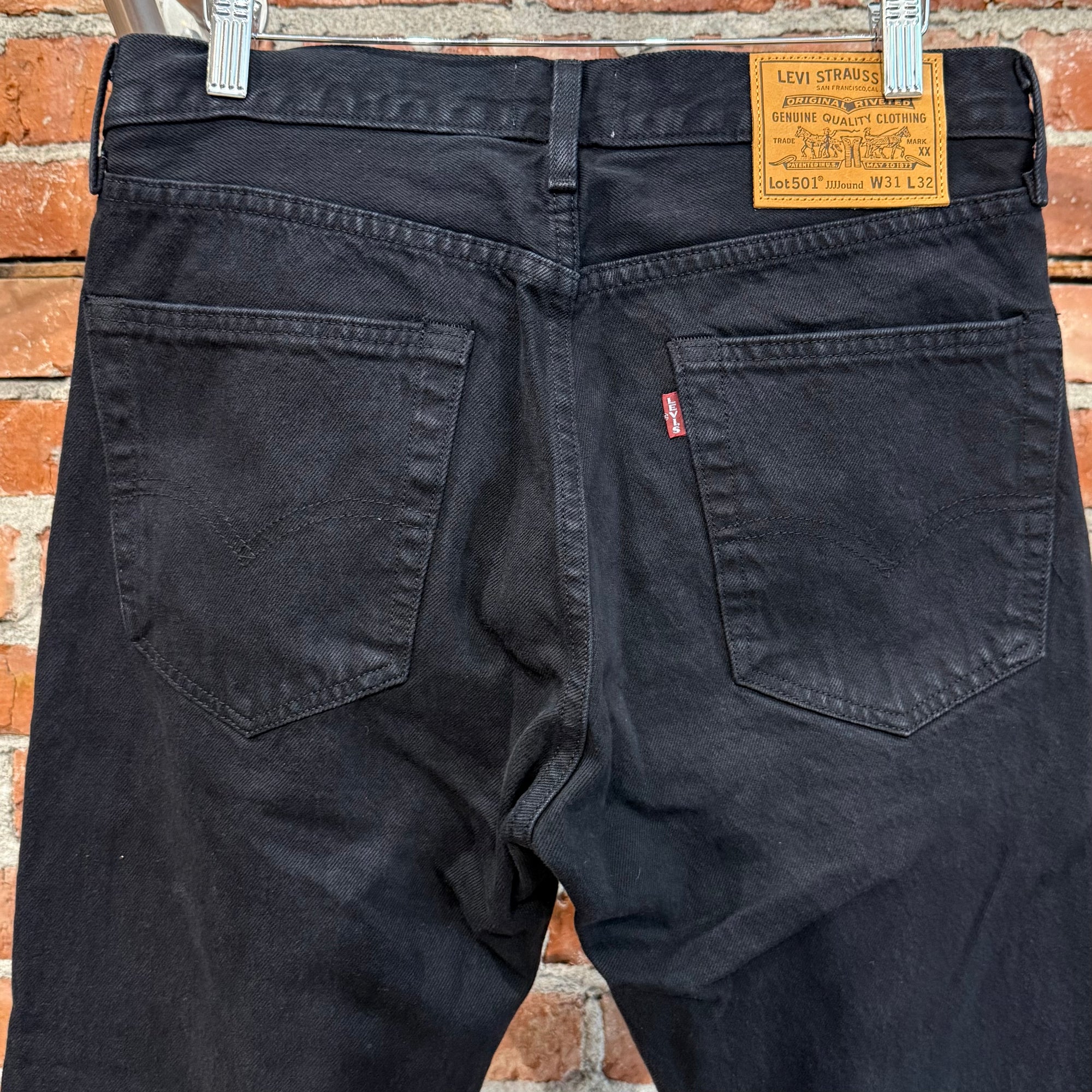 LEVIS X JJJOUND '93 FIT ORIGINAL 501 DENIM ‘BLACK’