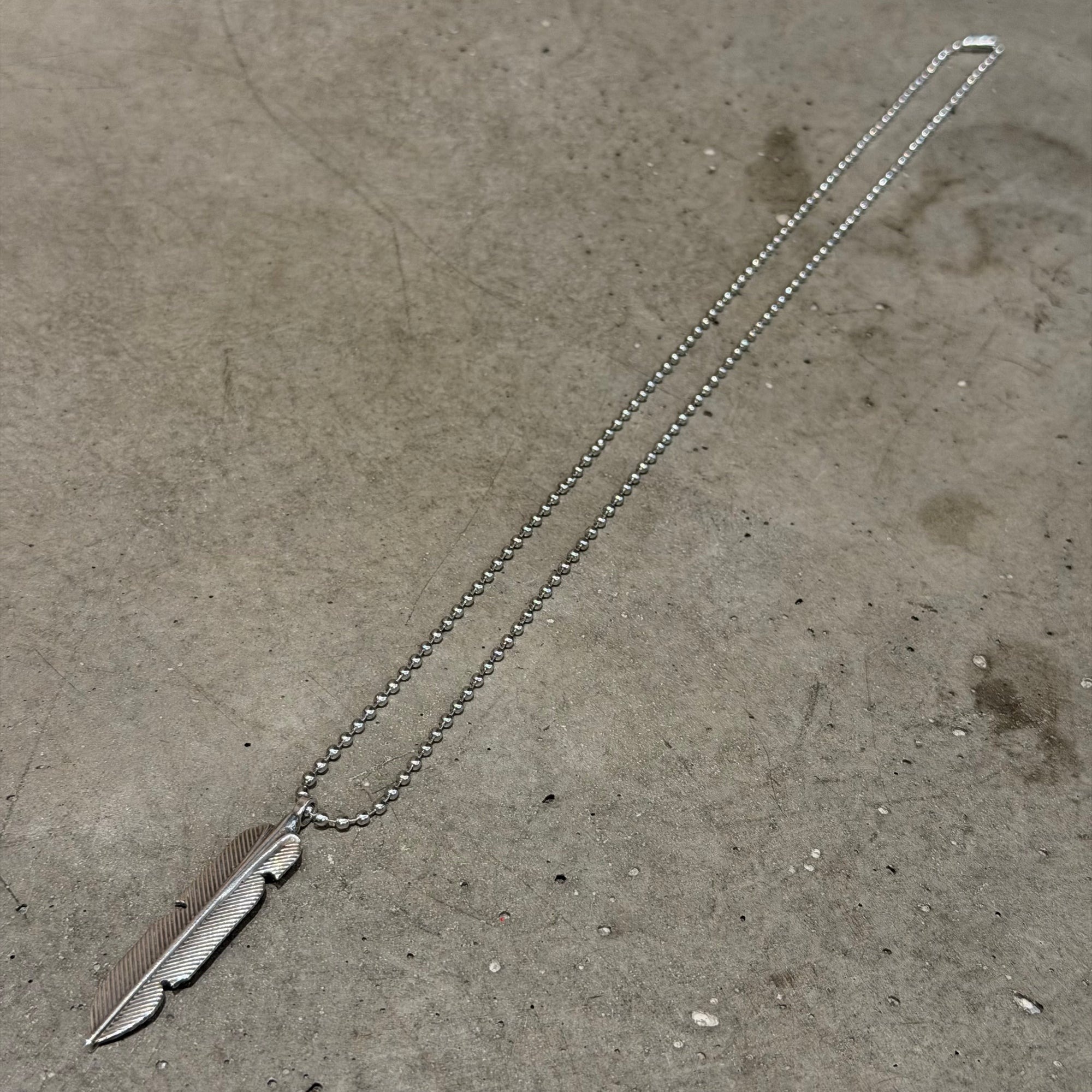 CHROME HEARTS FEATHER NECKLACE ‘SILVER’