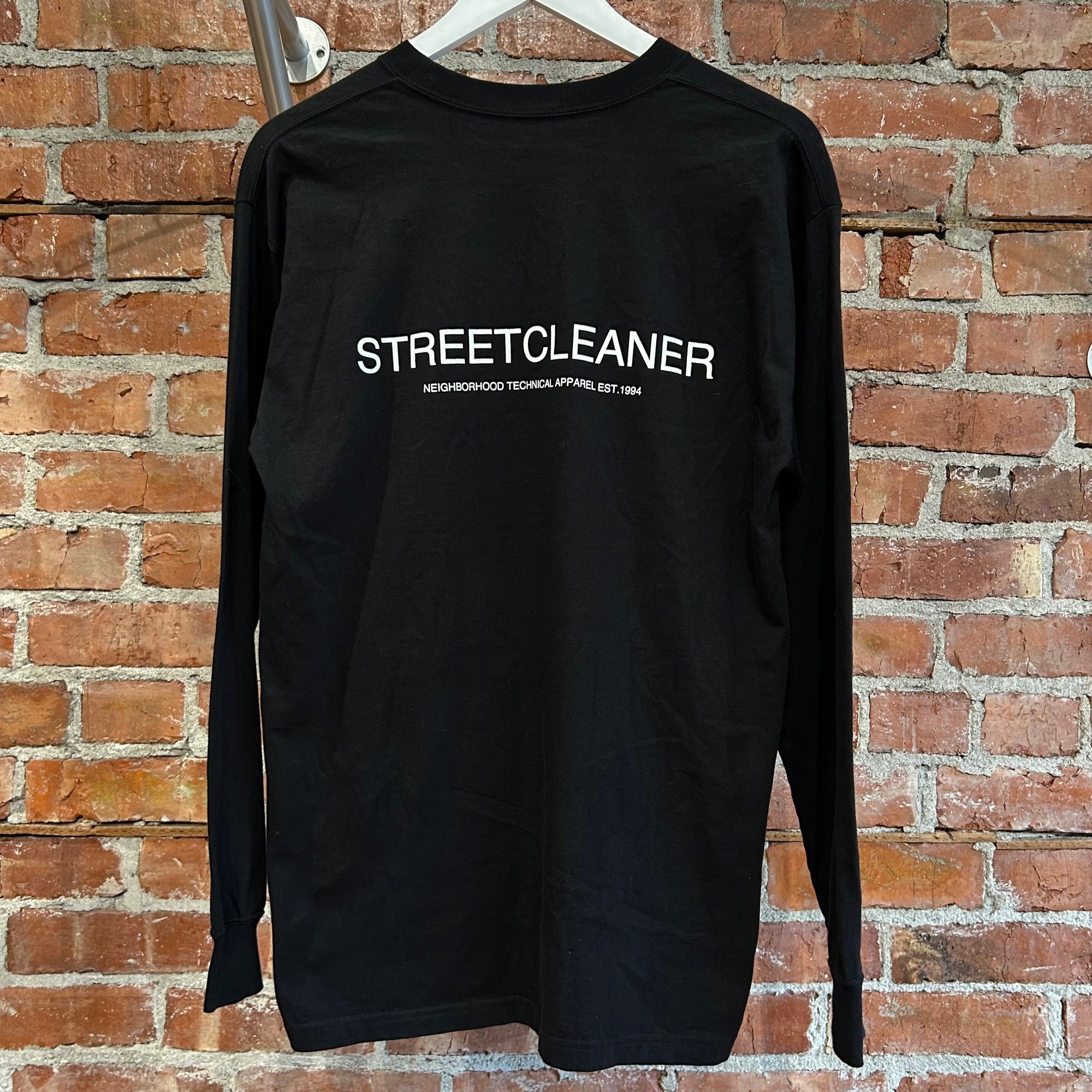 NEIGHBORHOOD STREETCLEANER PHOTO LONG SLEEVE ‘BLACK/WHITE’
