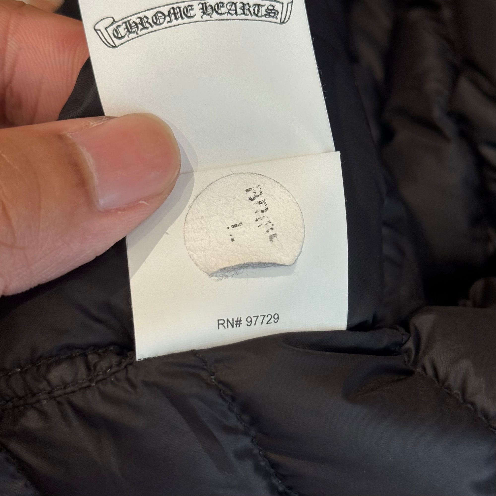 CHROME HEARTS GOOSE DOWN PADDED SHIRT ‘BLACK’