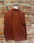 NEEDLES REBUILD BUTTON-UP FLANNEL ‘RED’