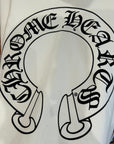CHROME HEARTS HORSESHOE FLORAL ZIP HOODIE ‘WHITE’