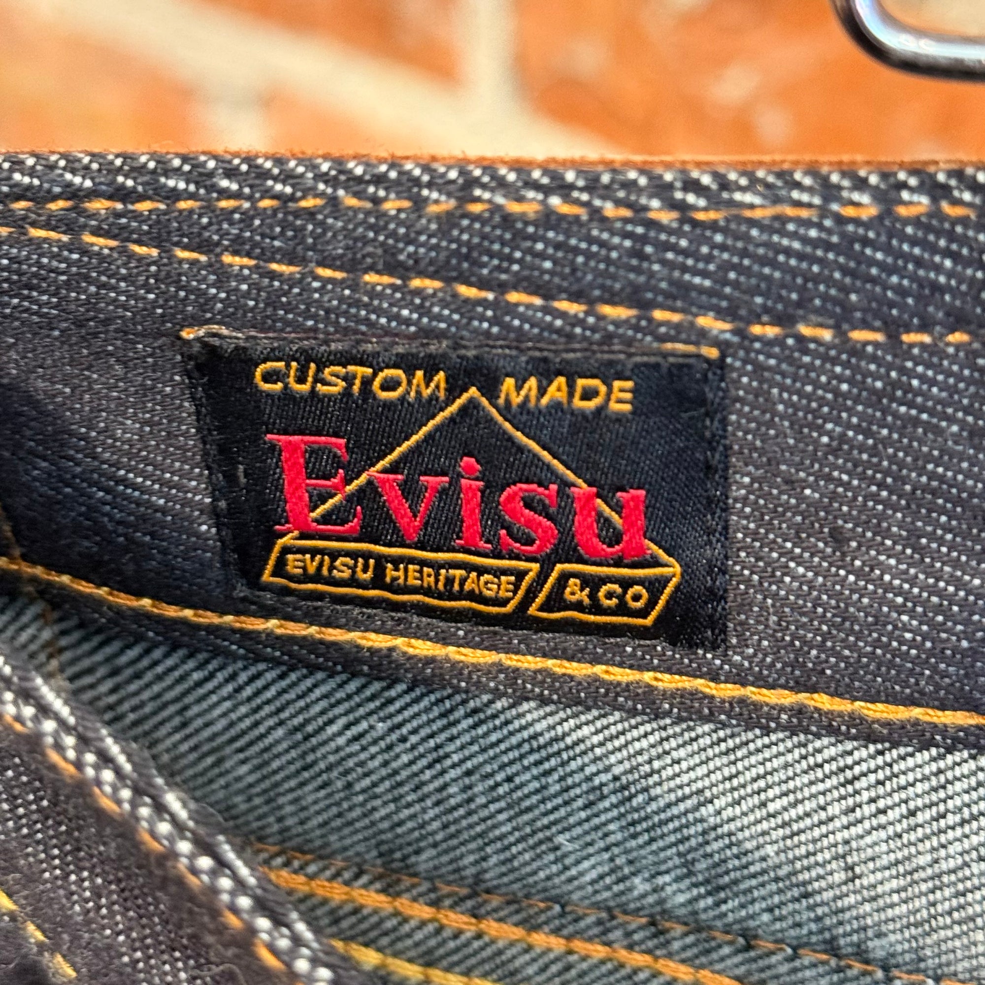 EVISU LOT 2000 KANJI DENIM 'INDIGO/IVORY'