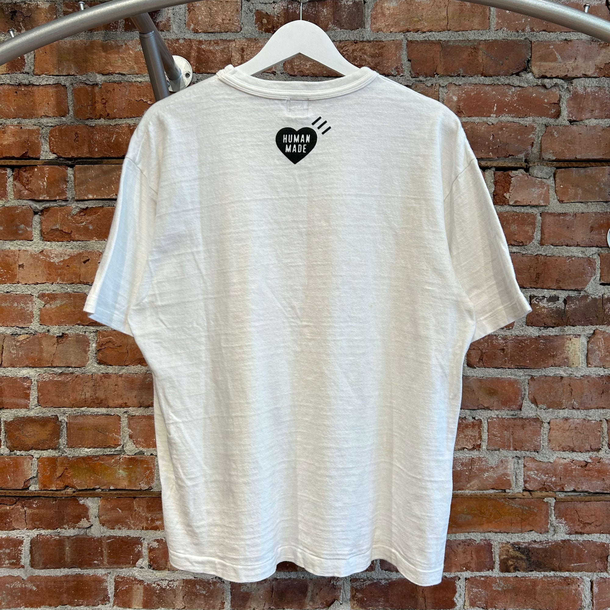 HUMAN MADE FUTURISTIC DOUBLE HEARTS TEE ‘WHITE’