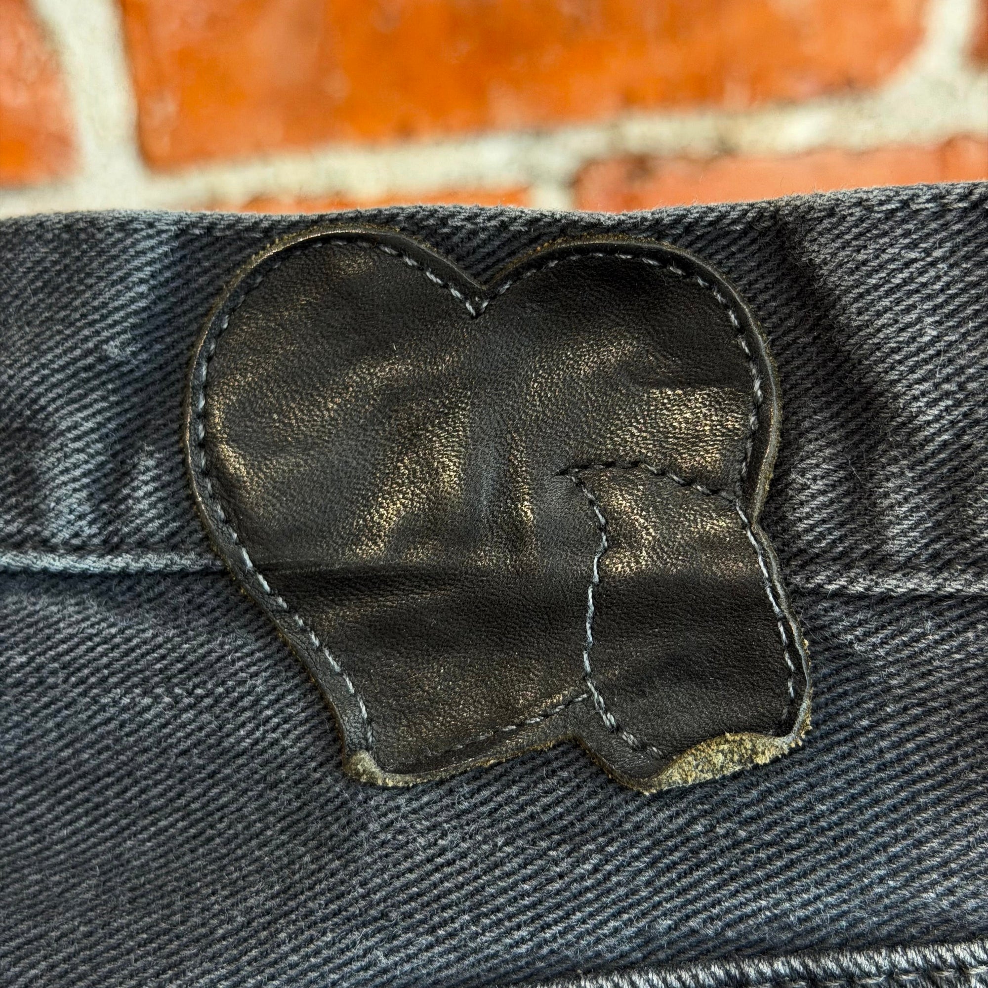 NUMBER (N)INE AW04 GIVE PEACE A CHANCE DENIM ‘BLACK’