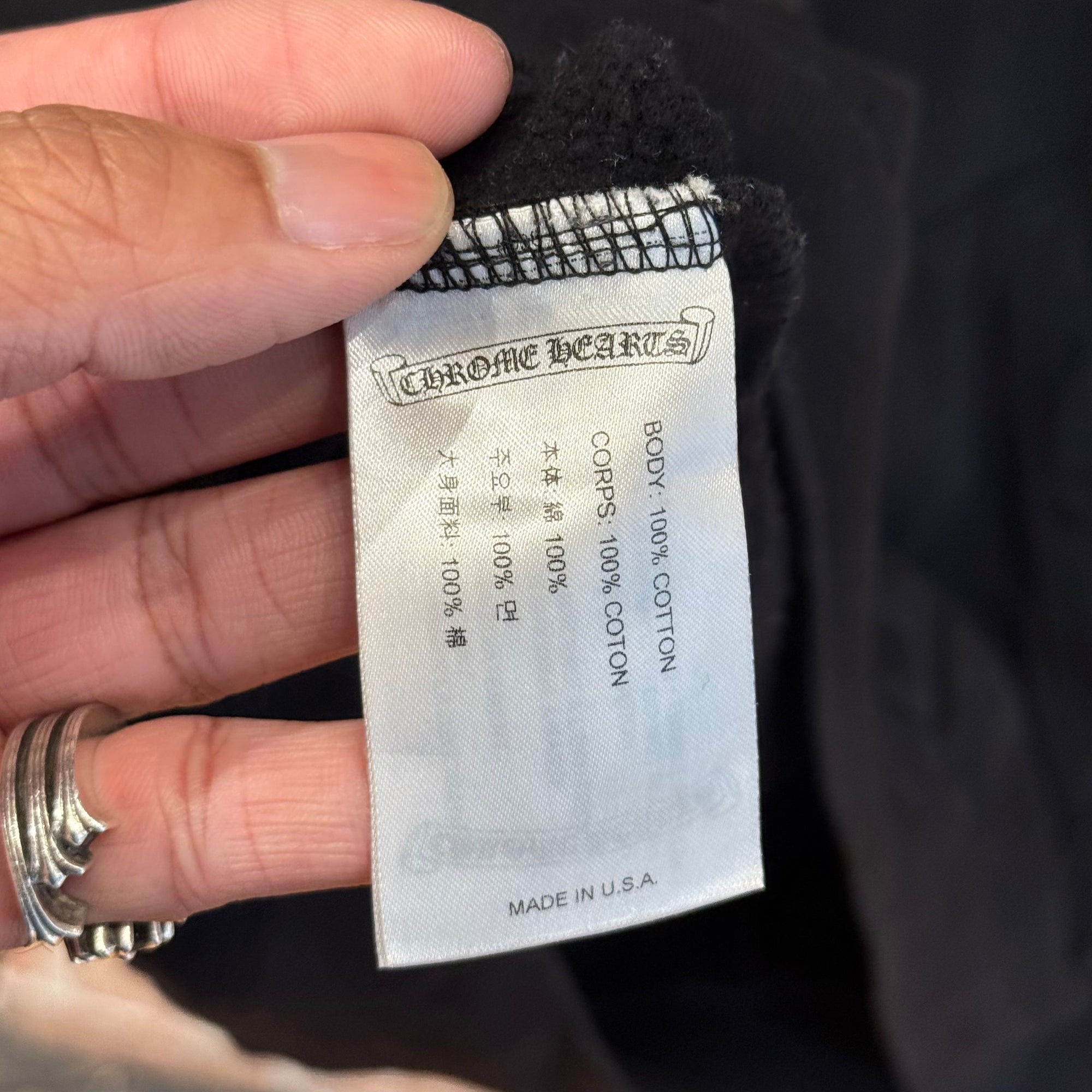 CHROME HEARTS BROWN F*CK YOU SCRIPT HOODIE ‘BLACK’