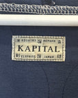 KAPITAL HYBRID BOMBER BANDANA ZIP UP HOODIE ‘NAVY’