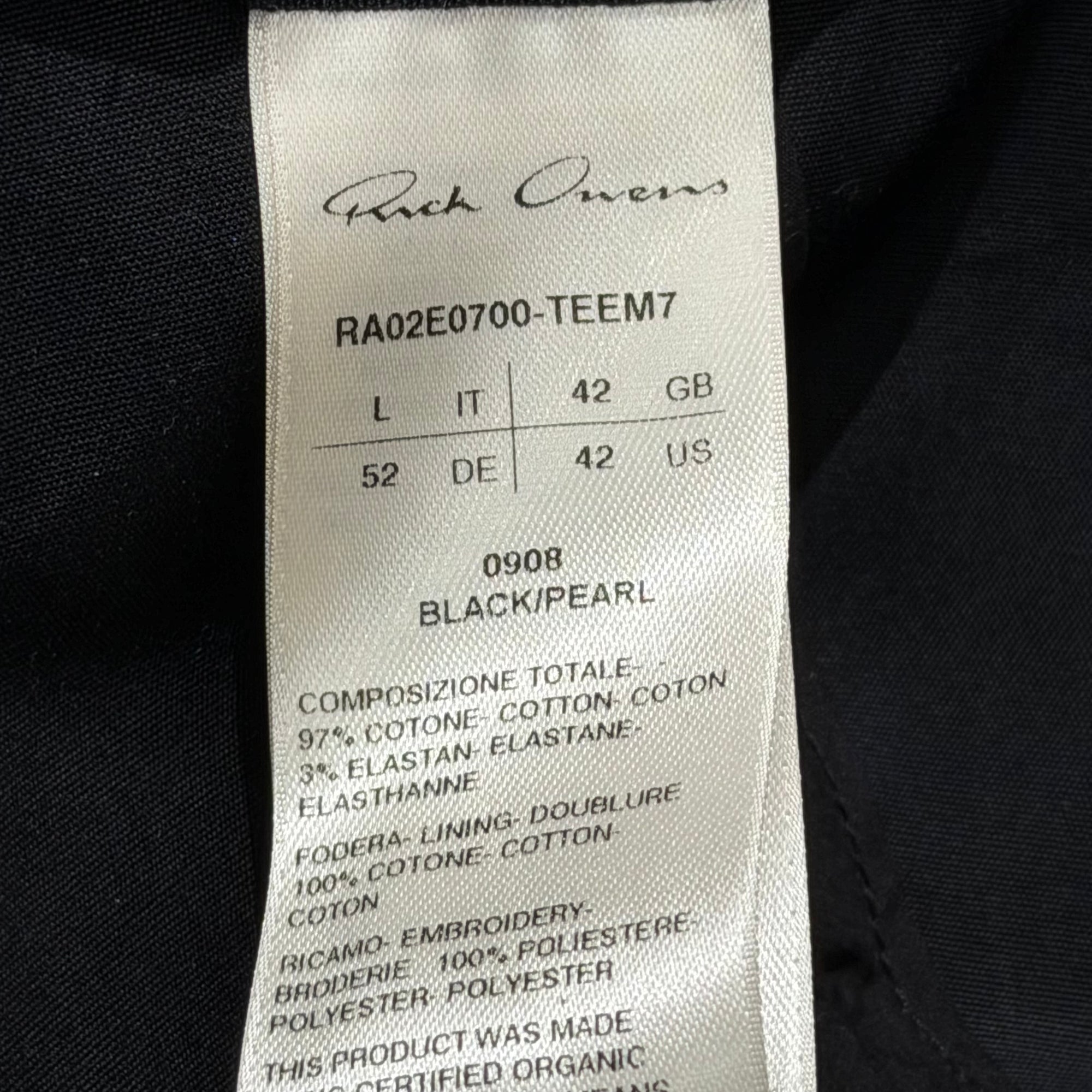 RICK OWENS OWENSCORP BASEBALL CAP ‘BLACK’