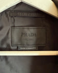 PRADA RE-NYLON PADDED HOODED JACKET ‘BLACK’