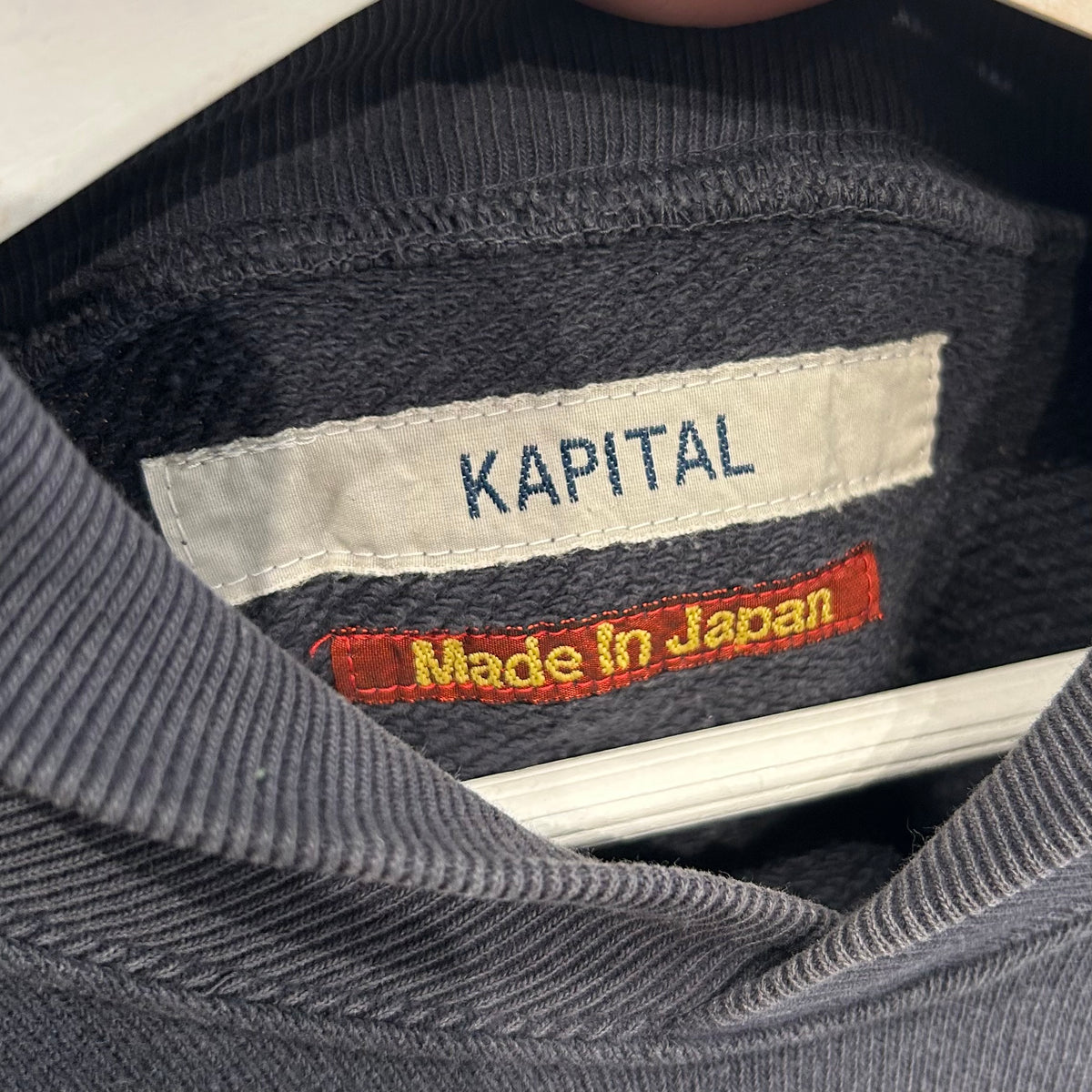 KAPITAL FARMS CREST SWEATSHIRT ‘NAVY’