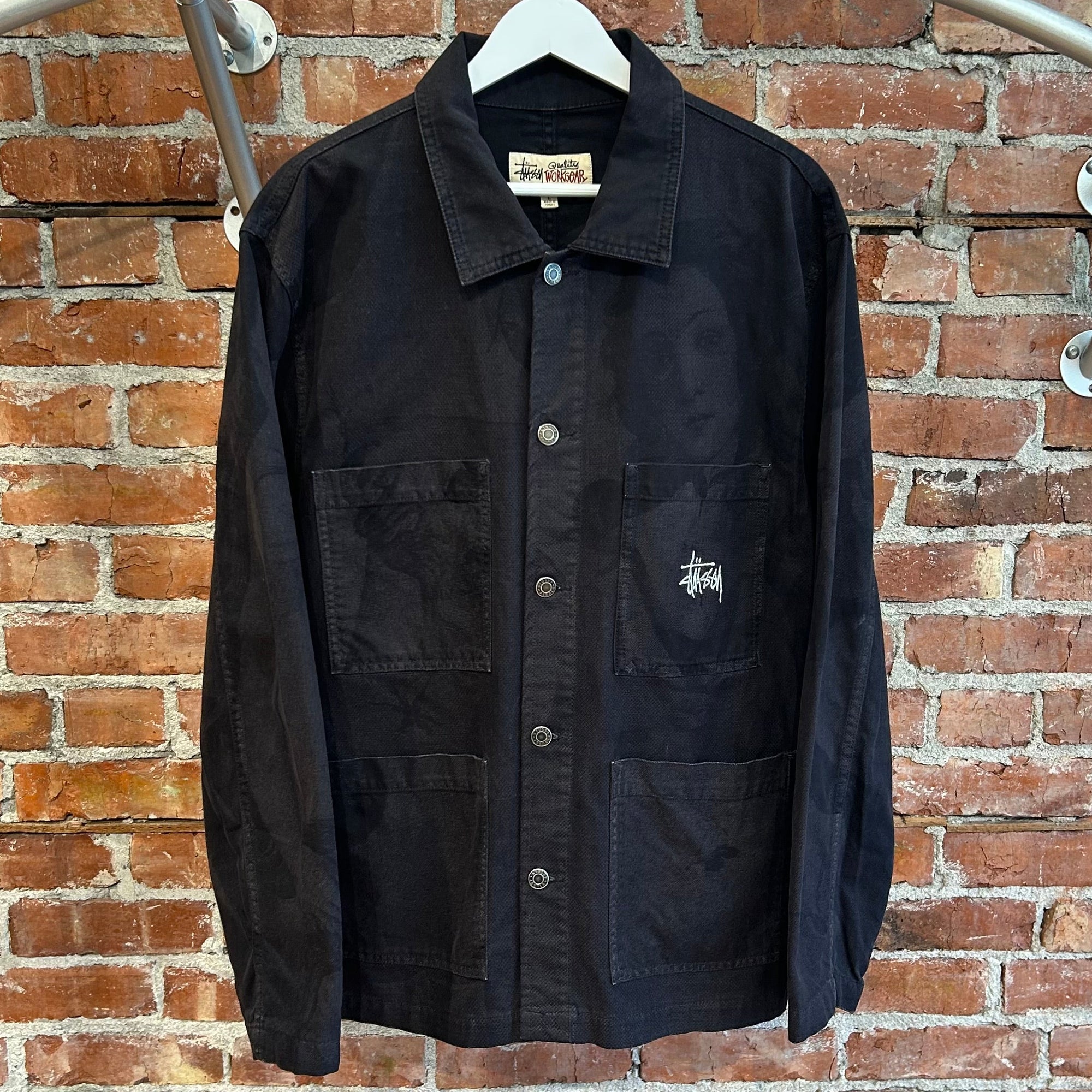 STUSSY WORKWEAR VENUS CHORE JACKET ‘BLACK’