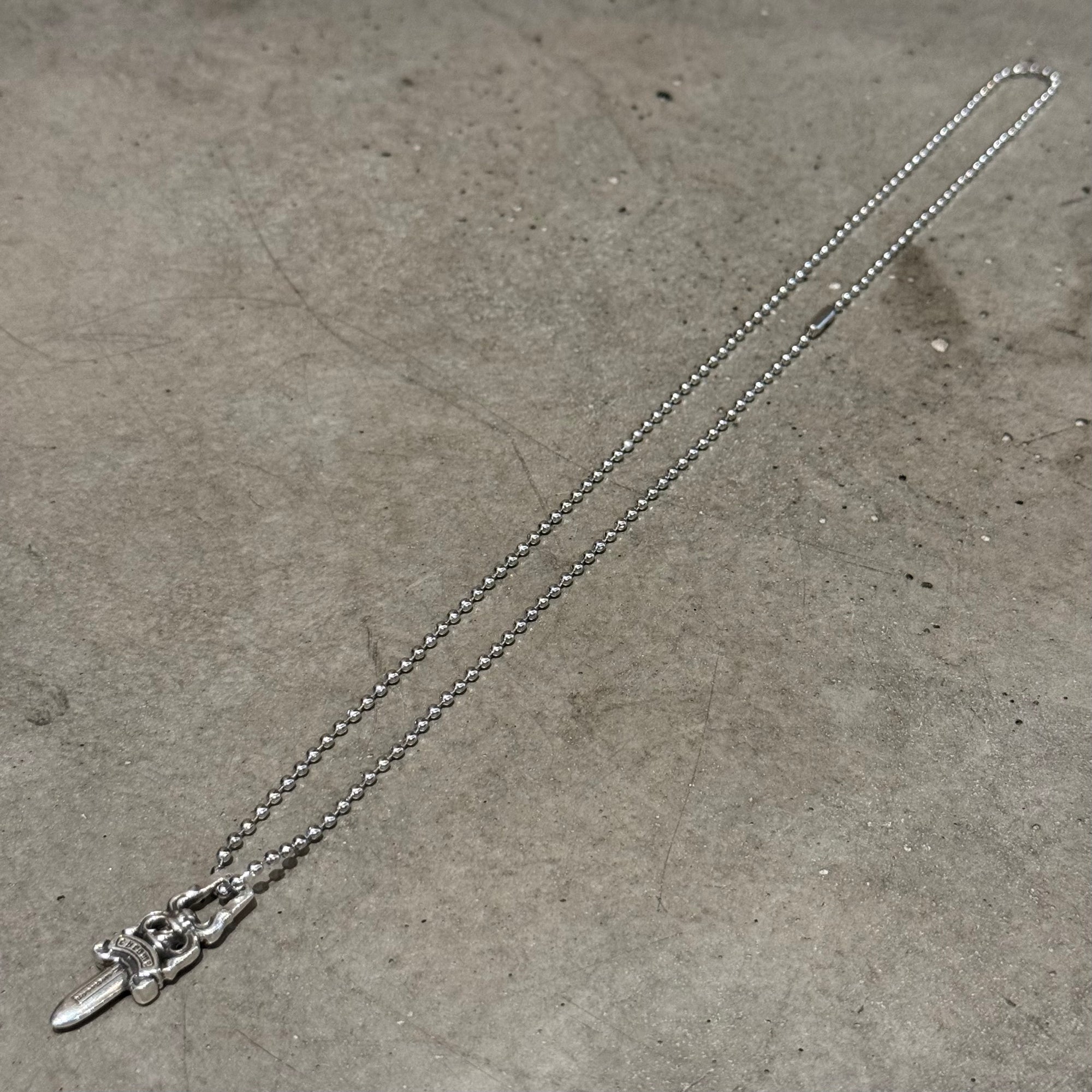 CHROME HEARTS ZIPPER DAGGER NECKLACE ‘SILVER’
