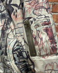 MOWALOLA HYBRID GRAFFITI HOODED BOMBER ‘SAGE’