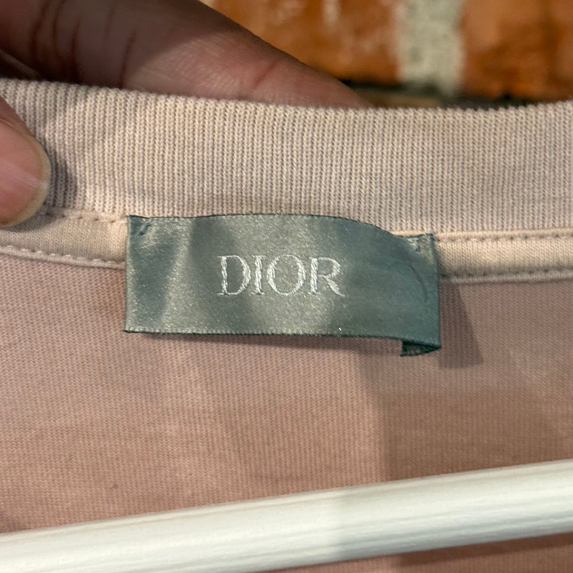 DIOR OBLIQUE LOGO DISTRESSED TEE ‘PINK’
