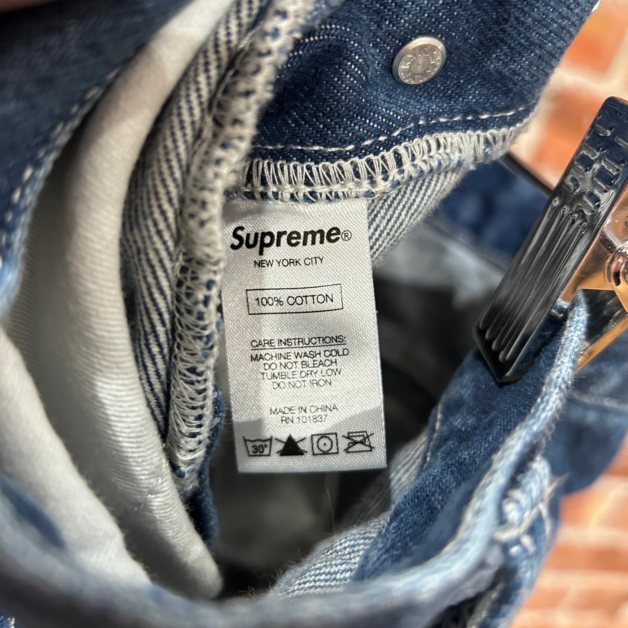 SUPREME LONE STAR DENIM JEANS ‘BLUE’