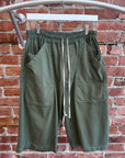 RICK OWENS DRKSHDW CARGO POD SHORTS ‘GREEN’