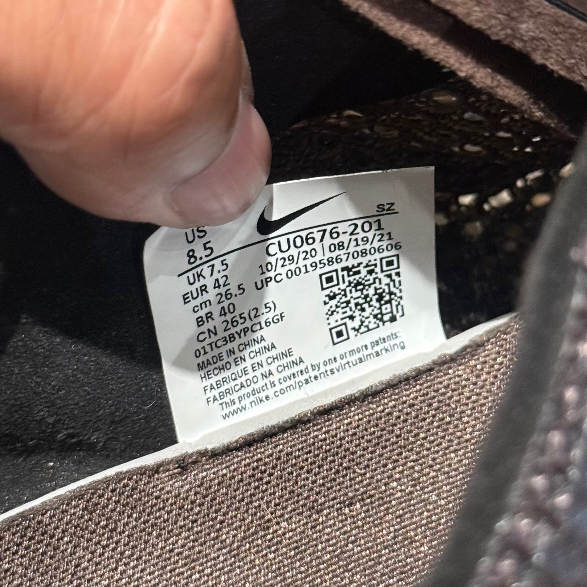 MMW X NIKE ZOOM 004 SNEAKERS ‘BROWN’