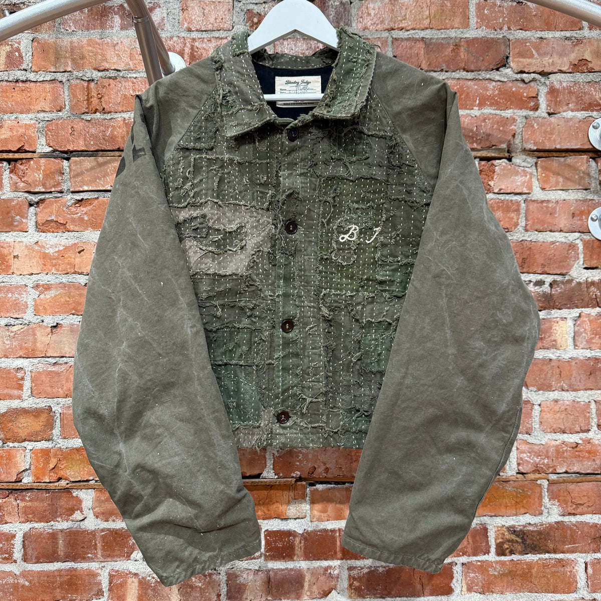 BLEEDING INDIGO BORO MILITARY JACKET ‘SAGE’