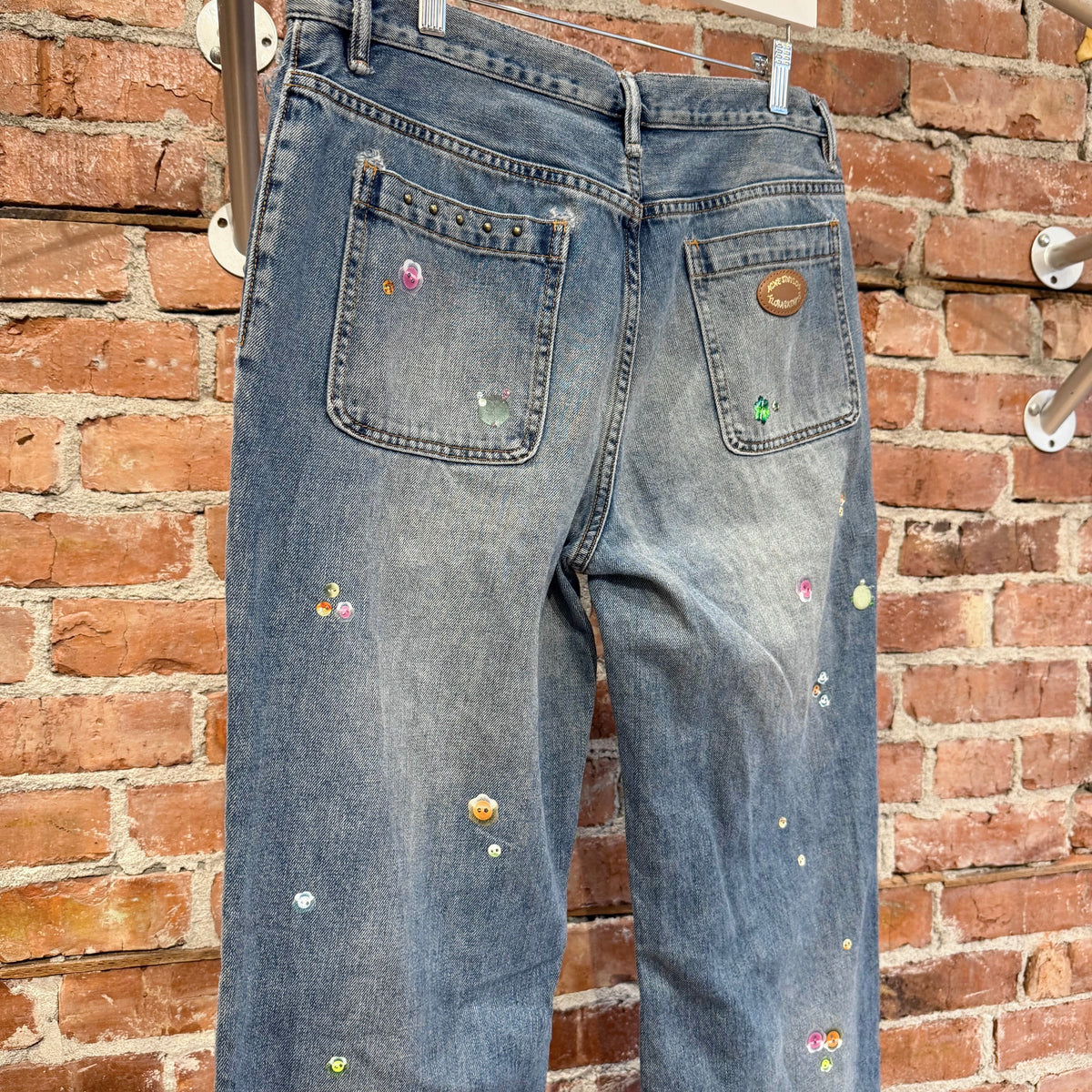 ACNE STUDIOS CANDY BUTTON STICKER DENIM ‘BLUE’