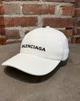BALENCIAGA LOGO BASEBALL CAP ‘WHITE’