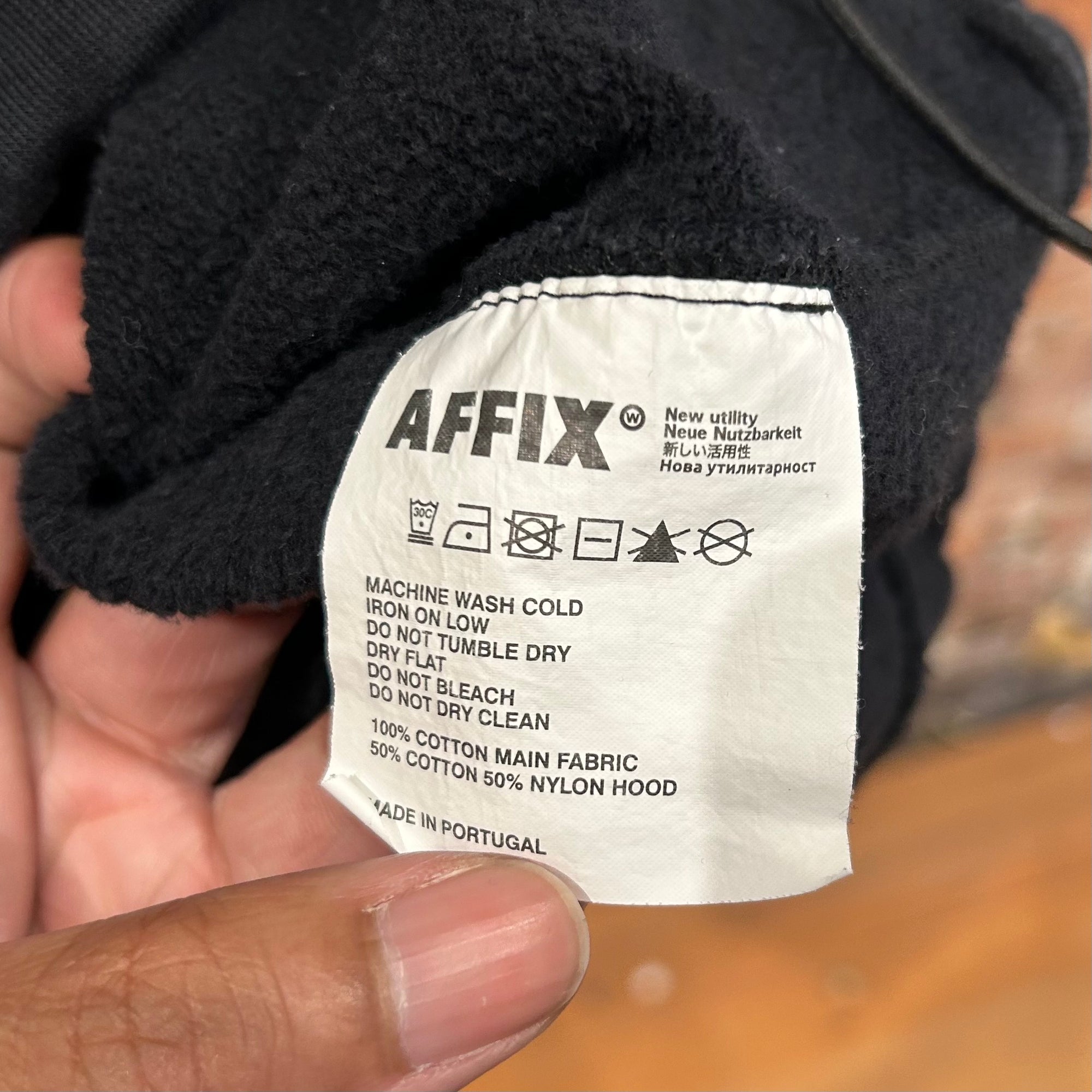 KIKO KOKSTADINOV AFFIX WORKS CORDURA HOODIE 'BLACK